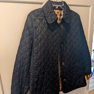Black Burberry Brit Jacket Size Large